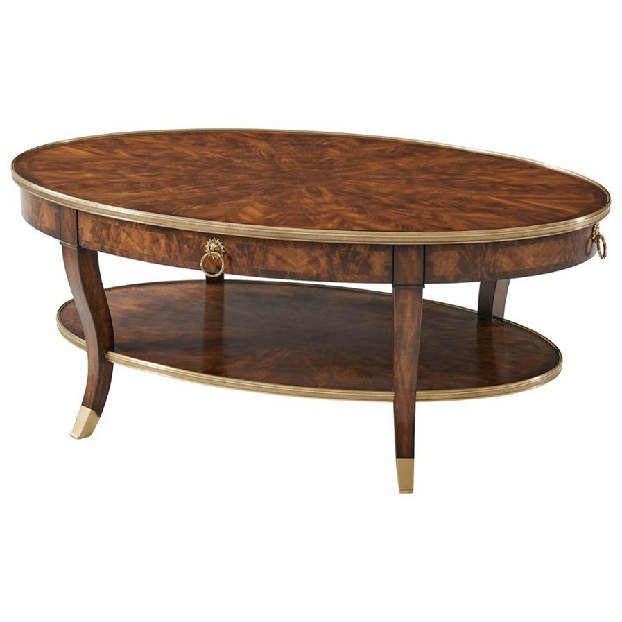 Theodore Alexander Tables Oval Cocktail Table Sprintz Furniture